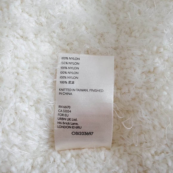 Free People Icing V-neck Ivory Pullover Sweater NWT Size XL - Picture 16 of 16